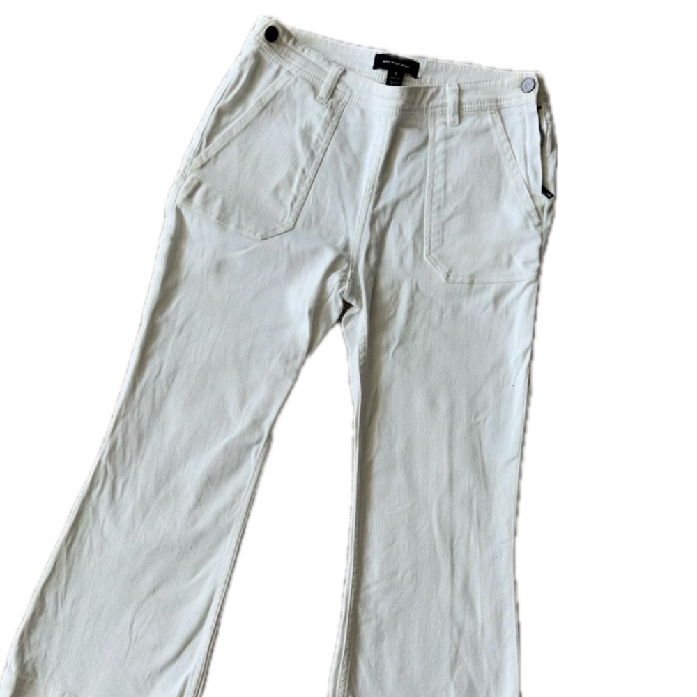 White Flared Pants